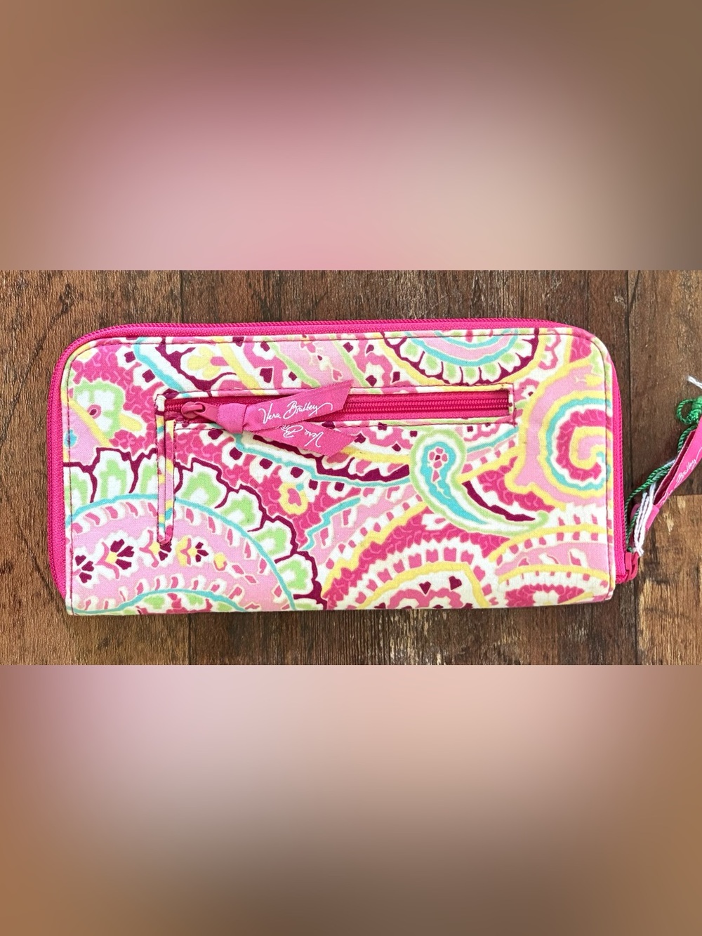 Vera Bradley Turnlock / Zip-Around Checkbook Wallet (Tutti Frutti Pattern) NWT